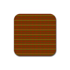 Fugly Christmas Xmas Pattern Rubber Square Coaster (4 Pack) 