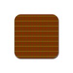 Fugly Christmas Xmas Pattern Rubber Square Coaster (4 pack)  Front