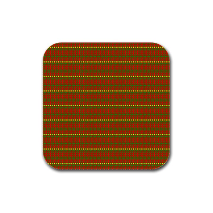 Fugly Christmas Xmas Pattern Rubber Square Coaster (4 pack) 