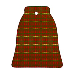 Fugly Christmas Xmas Pattern Ornament (bell) by Nexatart
