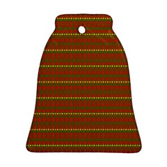 Fugly Christmas Xmas Pattern Bell Ornament (two Sides) by Nexatart