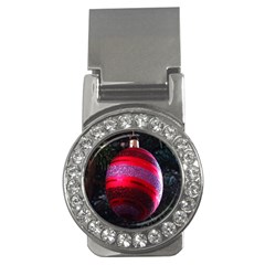 Glass Ball Decorated Beautiful Red Money Clips (cz)  by Nexatart