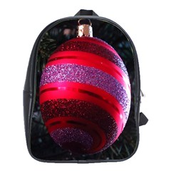 Glass Ball Decorated Beautiful Red School Bags (xl)  by Nexatart