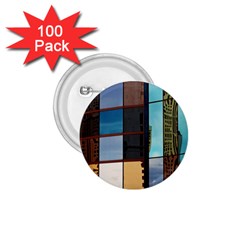 Glass Facade Colorful Architecture 1 75  Buttons (100 Pack)  by Nexatart