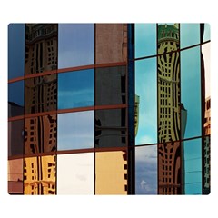 Glass Facade Colorful Architecture Double Sided Flano Blanket (small)  by Nexatart