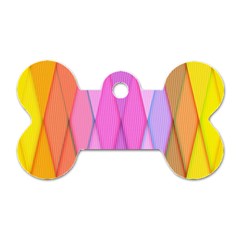 Graphics Colorful Color Wallpaper Dog Tag Bone (two Sides) by Nexatart