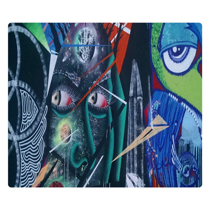 Graffiti Art Urban Design Paint Double Sided Flano Blanket (Small) 