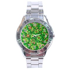 Green Holly Stainless Steel Analogue Watch
