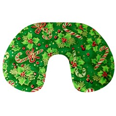 Green Holly Travel Neck Pillows