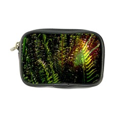 Green Leaves Psychedelic Paint Coin Purse by Nexatart