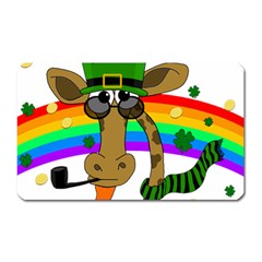 Irish Giraffe Magnet (rectangular) by Valentinaart