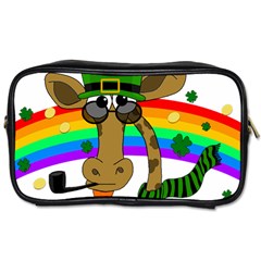 Irish Giraffe Toiletries Bags 2-side by Valentinaart