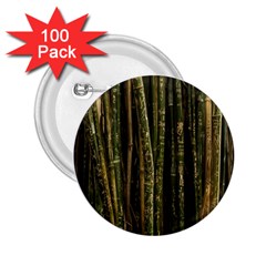 Green And Brown Bamboo Trees 2.25  Buttons (100 pack) 