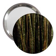 Green And Brown Bamboo Trees 3  Handbag Mirrors