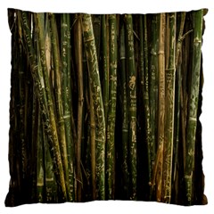 Green And Brown Bamboo Trees Standard Flano Cushion Case (one Side)