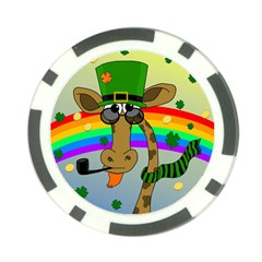 Irish Giraffe Poker Chip Card Guard (10 Pack) by Valentinaart