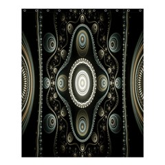 Fractal Beige Blue Abstract Shower Curtain 60  X 72  (medium) 