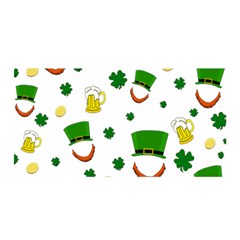 St  Patrick s Day Pattern Satin Wrap by Valentinaart