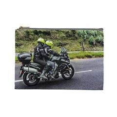 Motorcycles Riders At Avenue Cosmetic Bag (large)  by dflcprints