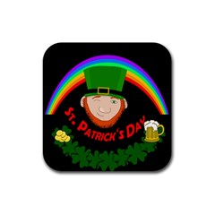 St  Patrick s Day Rubber Coaster (square)  by Valentinaart