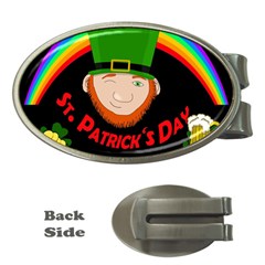 St  Patrick s Day Money Clips (oval)  by Valentinaart