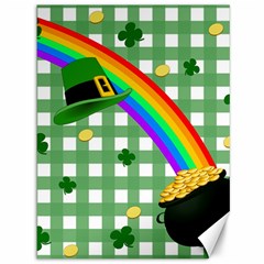 St  Patrick s Day Rainbow Canvas 36  X 48   by Valentinaart