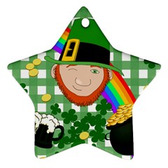 Lucky Irish Star Ornament (two Sides)