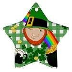 Lucky Irish Star Ornament (Two Sides) Front