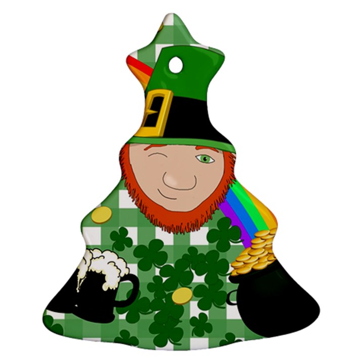 Lucky Irish Christmas Tree Ornament (Two Sides)