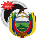 Coat of Arms of Ecuador 3  Magnets (10 pack)  Front