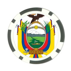 Coat Of Arms Of Ecuador Poker Chip Card Guard by abbeyz71