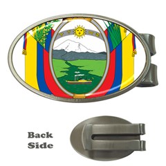 Coat Of Arms Of Ecuador Money Clips (oval)  by abbeyz71