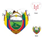 Coat of Arms of Ecuador Playing Cards (Heart)  Front