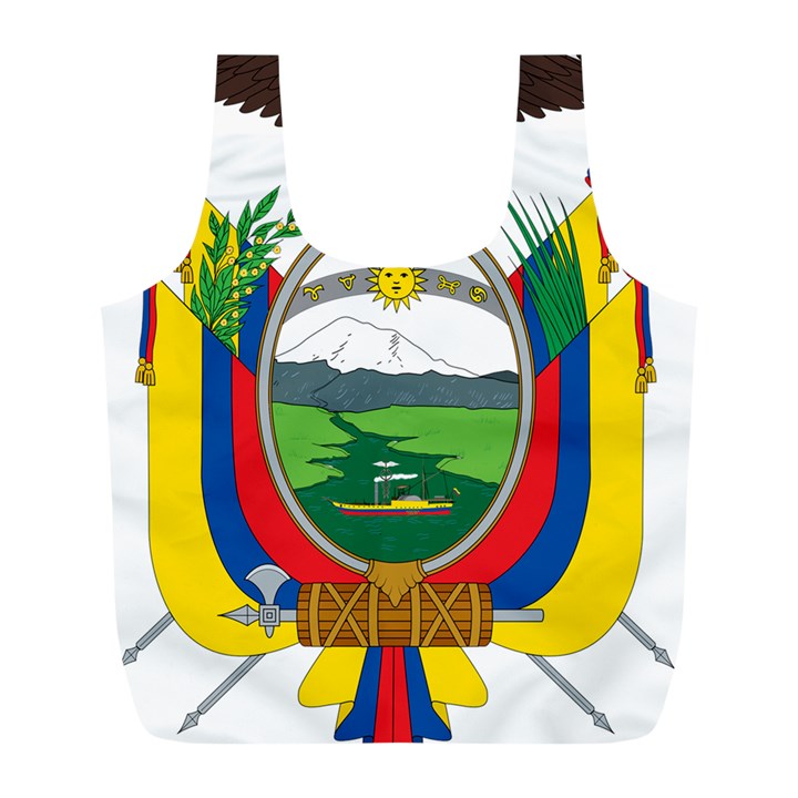 Coat of Arms of Ecuador Full Print Recycle Bags (L) 