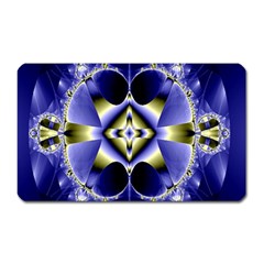 Fractal Fantasy Blue Beauty Magnet (rectangular) by Nexatart