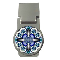 Fractal Cathedral Pattern Mosaic Money Clips (Round) 