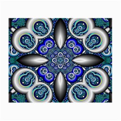 Fractal Cathedral Pattern Mosaic Small Glasses Cloth (2-Side)