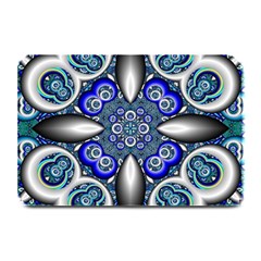 Fractal Cathedral Pattern Mosaic Plate Mats