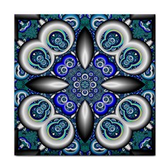 Fractal Cathedral Pattern Mosaic Face Towel