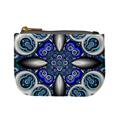 Fractal Cathedral Pattern Mosaic Mini Coin Purses