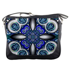 Fractal Cathedral Pattern Mosaic Messenger Bags