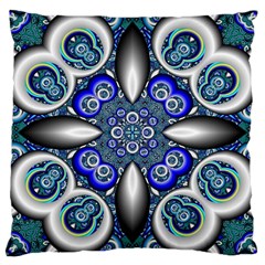 Fractal Cathedral Pattern Mosaic Large Cushion Case (One Side)