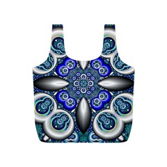 Fractal Cathedral Pattern Mosaic Full Print Recycle Bags (S) 