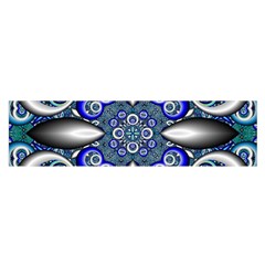 Fractal Cathedral Pattern Mosaic Satin Scarf (Oblong)
