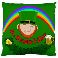 St. Patrick s day Large Cushion Case (One Side)
