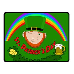 St. Patrick s day Double Sided Fleece Blanket (Small) 