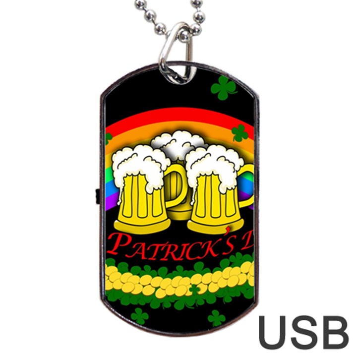 Beer mugs Dog Tag USB Flash (Two Sides)