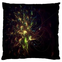 Fractal Flame Light Energy Large Flano Cushion Case (Two Sides)