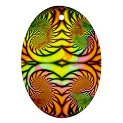 Fractals Ball About Abstract Oval Ornament (two Sides)