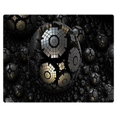 Fractal Sphere Steel 3d Structures Double Sided Flano Blanket (medium)  by Nexatart